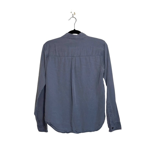 Abercrombie & Fitch Blue Gray Button Down Utility Shirt Xsmall Women’s - Picture 5 of 10